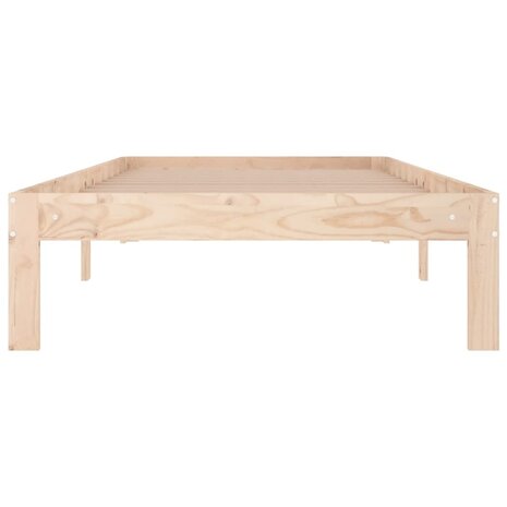 Bedframe massief hout 90x190 cm 4