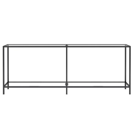 Wandtafel 200x35x75,5 cm gehard glas transparant 3