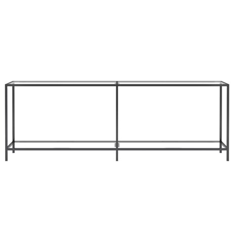 Wandtafel 220x35x75,5 cm gehard glas transparant 3