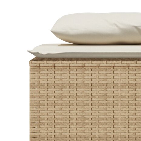 3-delige Tuinset met kussens poly rattan beige 7