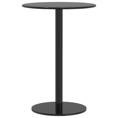 Tuintafel rond Ø50x72 cm staal zwart 2