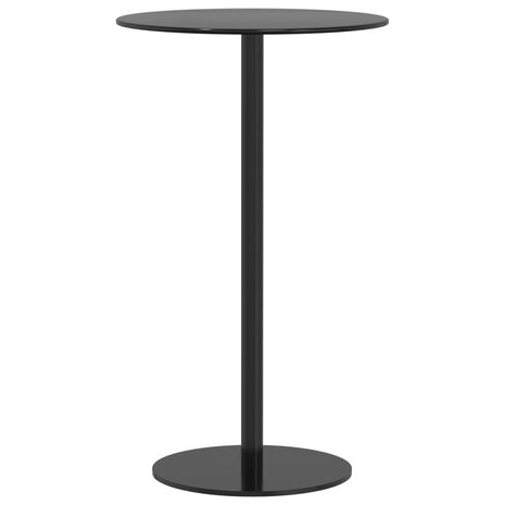 Tuintafel rond Ø60x105 cm staal zwart 2