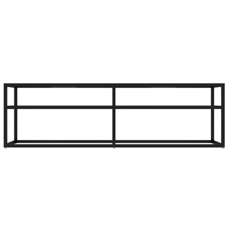 Tv-meubel 140x40x40,5 cm gehard glas transparant 3