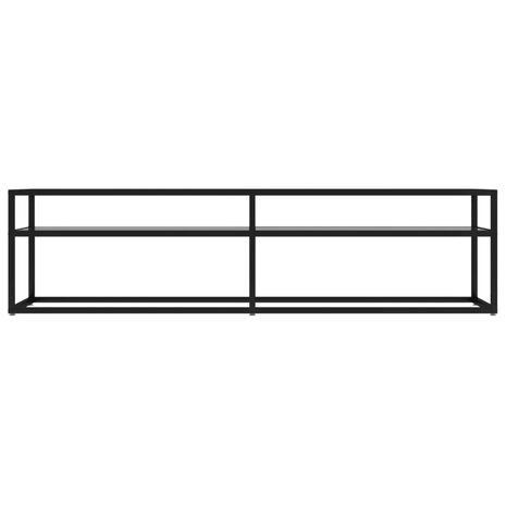 Tv-meubel 160x40x40,5 cm gehard glas transparant 3