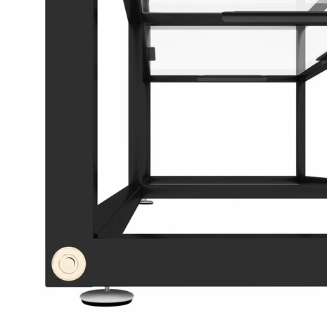 Tv-meubel 160x40x40,5 cm gehard glas transparant 5