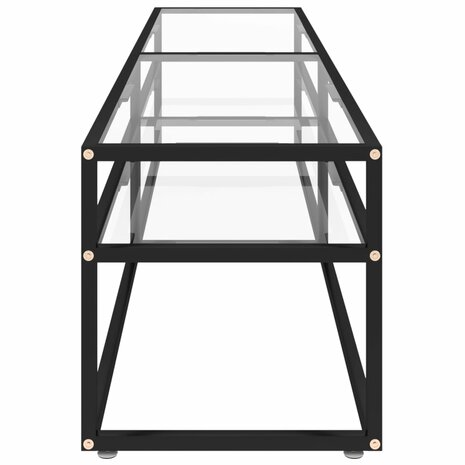 Tv-meubel 180x40x40,5 cm gehard glas transparant 4