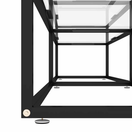 Tv-meubel 180x40x40,5 cm gehard glas transparant 5