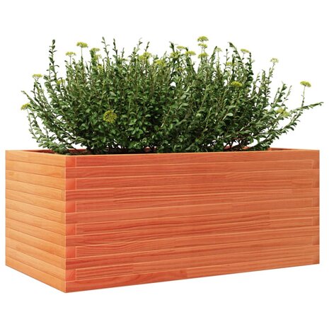 Plantenbak 110x60x45,5 cm massief grenenhout wasbruin 4