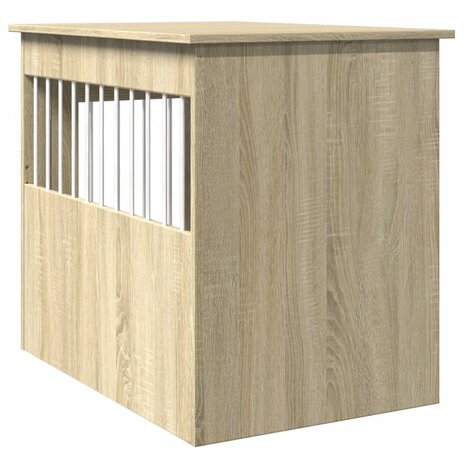 Hondenbench 55 x 80 x 68 cm bewerkt hout sonoma eikenkleurig 6