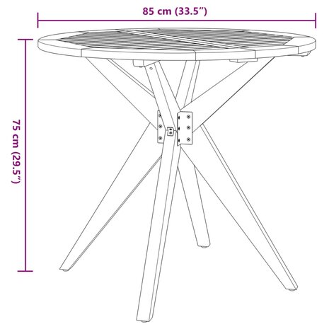 3-delige Tuinset massief acaciahout 10