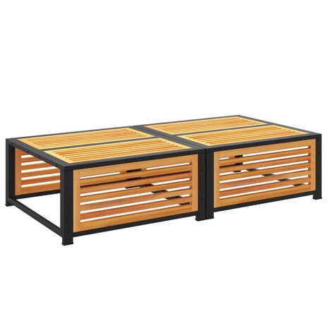 Tuintafel met kruk massief acaciahout 5