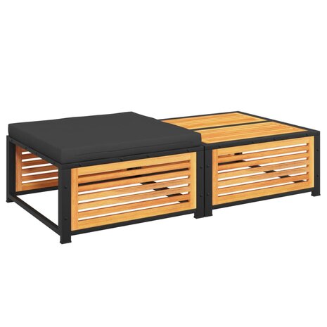 Tuintafel met kruk massief acaciahout 7