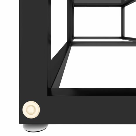 Tv-meubel 140x40x40,5 cm gehard glas zwart 5