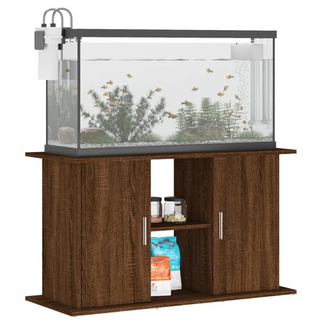 Aquariumstandaard 101x41x58 cm bewerkt hout bruin eikenkleur 4