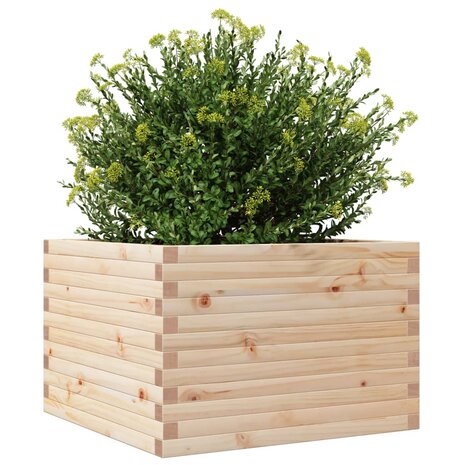 Plantenbak 70x70x46 cm massief grenenhout 4