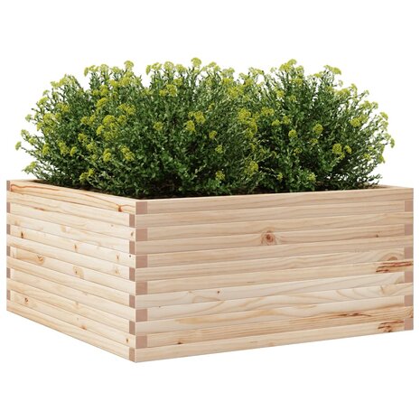 Plantenbak 100x100x46 cm massief grenenhout 4