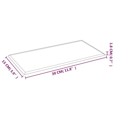 Wandpanelen 12 st 0,54 m² 30x15 cm kunstleer zwart 8