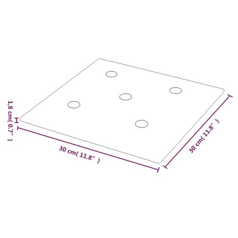 Wandpanelen 12 st 1,08 m² 30x30 cm kunstleer zwart 8