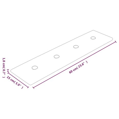 Wandpanelen 12 st 1,08 m² 60x15 cm kunstleer zwart 8