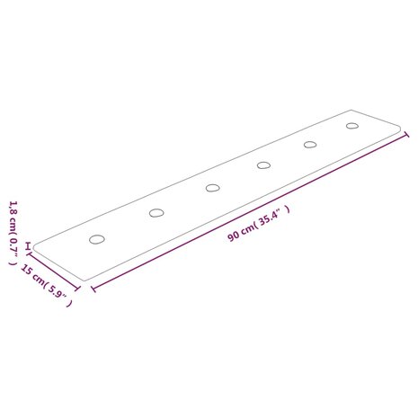 Wandpanelen 12 st 1,62 m² 90x15 cm kunstleer zwart 8