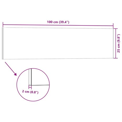 Wandpanelen 14 st 3D 100x25 cm EPS antracietkleurig 6