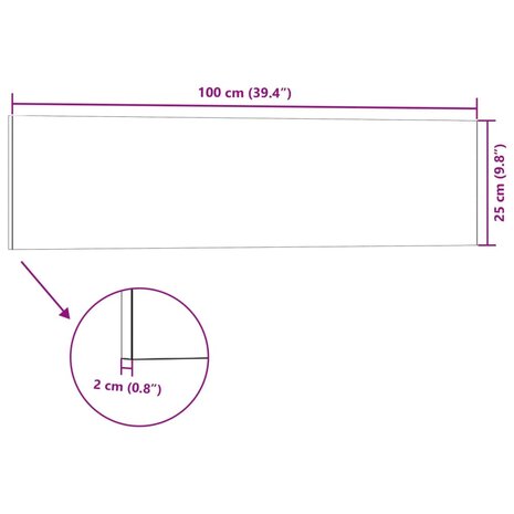 Wandpanelen 14 st 3D 100x25 cm EPS bruin 6