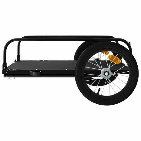 Fietstrailer 126x63x34 cm ijzer zwart 6