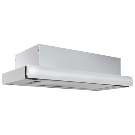 Afzuigkap inbouw slank 480 m³/u aluminium roestvrij staal 2