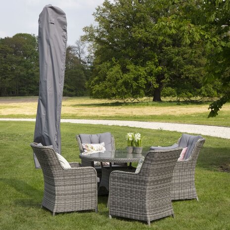 Madison Hoes voor staande parasol 55x250 cm grijs 7