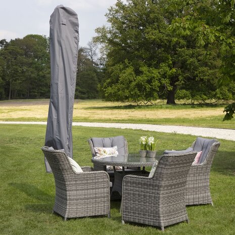 Madison Hoes voor staande parasol 215x30 cm grijs 8