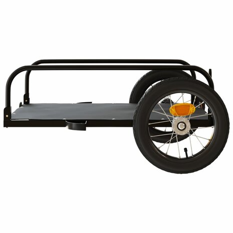 Fietstrailer 122x53x31 cm ijzer zwart 6