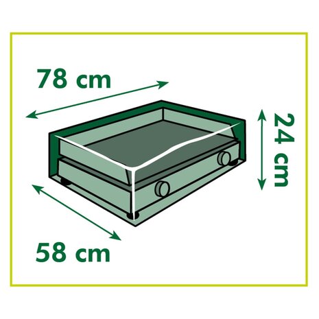 Nature Bakplaat/barbecuehoes 78x58x24 cm 7