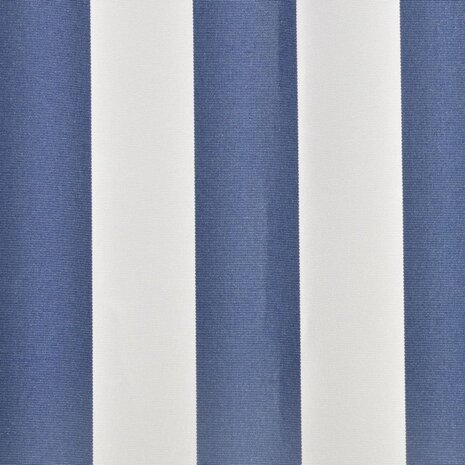 Luifeldoek 3x2,5 m canvas blauw en wit 3