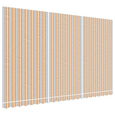 Vervangingsdoek voor luifel gestreept 5x3 m meerkleurig 2