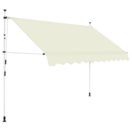 Luifel handmatig uittrekbaar 300 cm crème 1