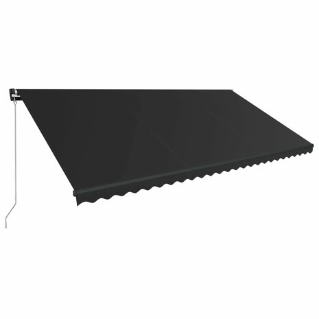 Luifel handmatig uittrekbaar met LED 600x300 cm antraciet 3