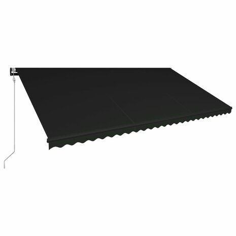 Luifel uittrekbaar met windsensor en LED 600x300 cm antraciet 3