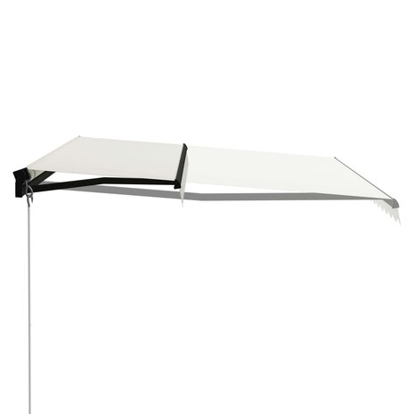 Luifel handmatig uittrekbaar met LED 400x300 cm crème 3