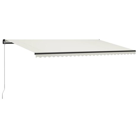 Luifel handmatig uittrekbaar met LED 600x300 cm crème 2