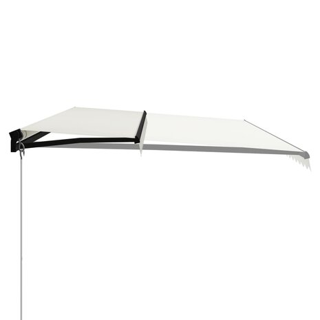 Luifel handmatig uittrekbaar met LED 600x300 cm crème 3