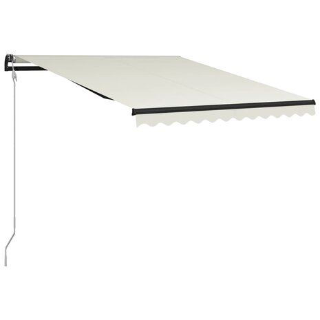 Luifel uittrekbaar met windsensor en LED 300x250 cm crème 2