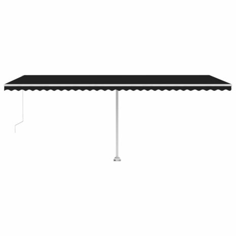 Luifel handmatig uittrekbaar met LED 600x350 cm antracietkleur 4