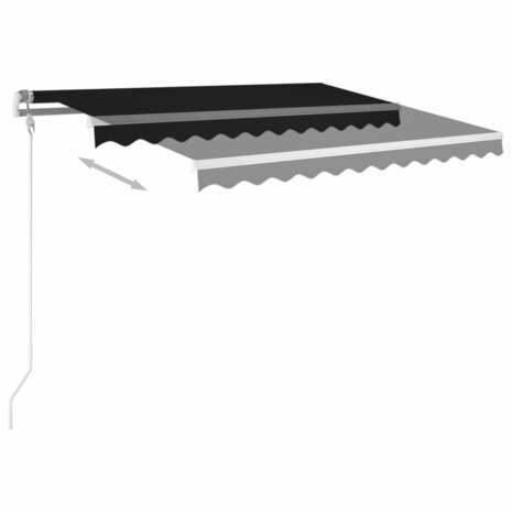 Luifel automatisch met LED en windsensor 350x250 cm antraciet 3