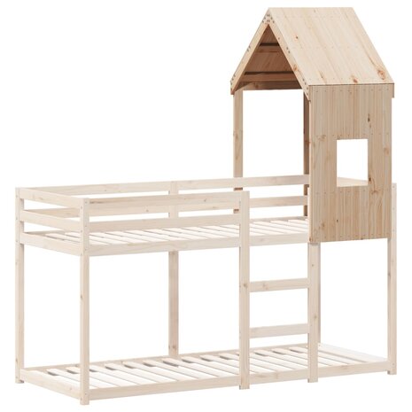 Kinderbedhuisje 60x89x134,5 cm massief grenenhout 3