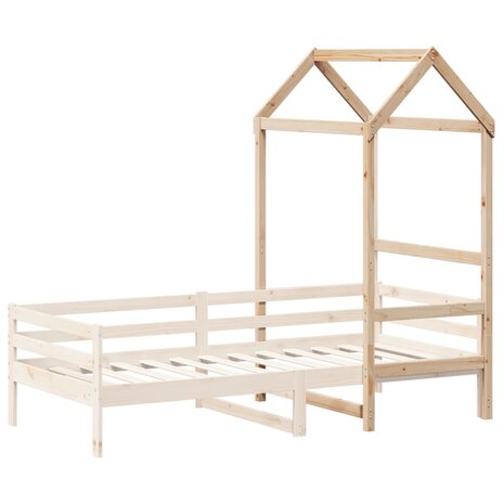 Kinderbedhuisje 118x70x176,5 cm massief grenenhout 3