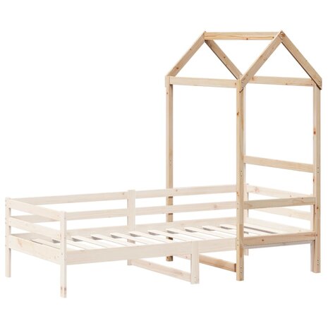 Kinderbedhuisje 108x70x176,5 cm massief grenenhout 3