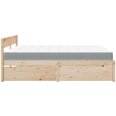 Bed met lades en matras massief grenenhout 180x200 cm 5