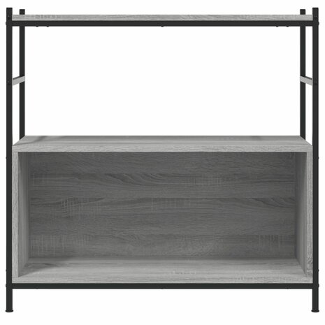 Boekenrek 80x30x78,5 cm bewerkt hout en ijzer grijs sonoma 4