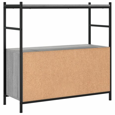 Boekenrek 80x30x78,5 cm bewerkt hout en ijzer grijs sonoma 6