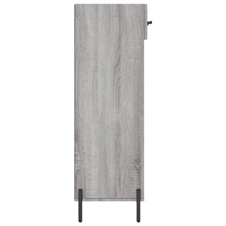 Schoenenkast 60x35x105 cm bewerkt hout grijs sonoma eikenkleur 7